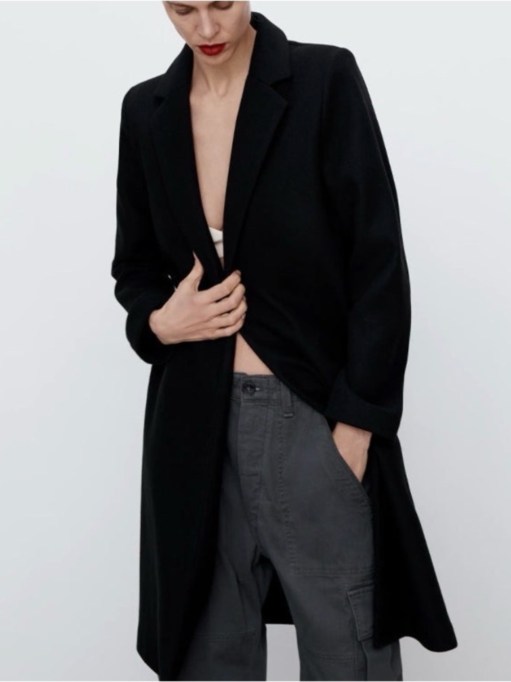 Zara Lapel Collar Coat